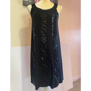 Lia Lee black sequins party short dress